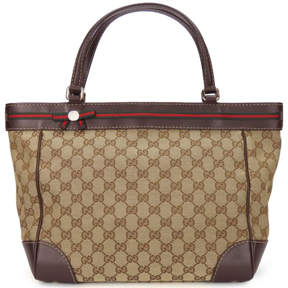 GUCCI Brown Leather Tote Bag - Picture 1 of 11